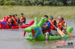 2021亲水运动季海南(定安)水上趣味运动会举行